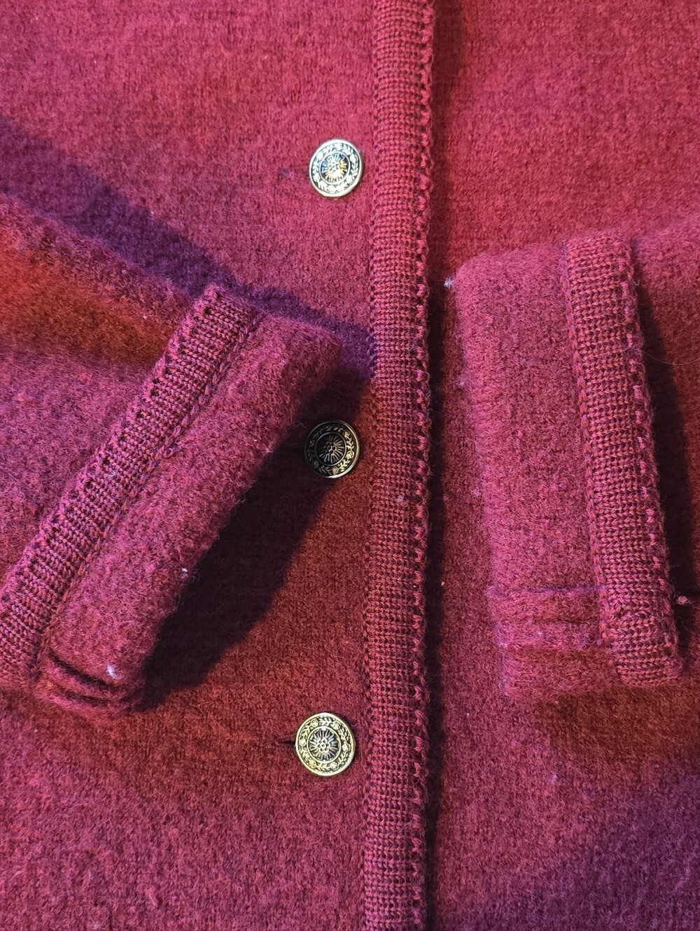 Tally Ho Vintage Wool Cardigan Large - Picture 6 of 7